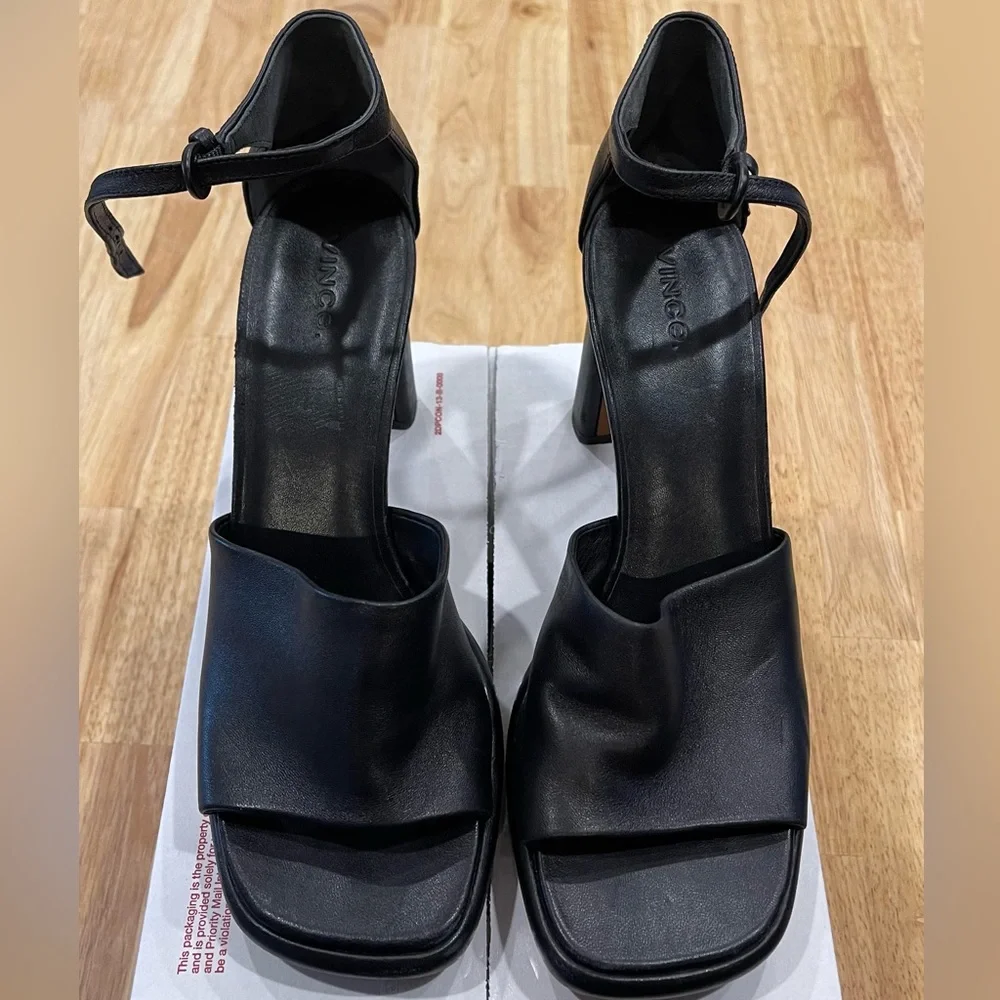 VINCE Amara Leather Platform Heel - Picture 2 of 8